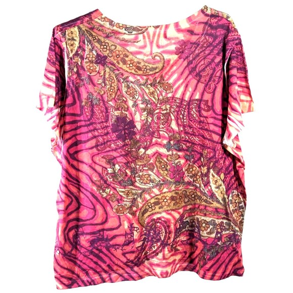 Appropriate Behavior women's 4X multicolor tunic preowned - Picture 3 of 3